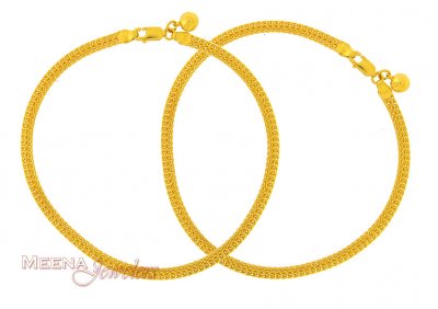 22Kt Gold Anklets ( Gold Anklets )