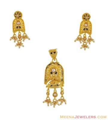 22Kt Gold Pendant Set ( Gold Pendant Sets )