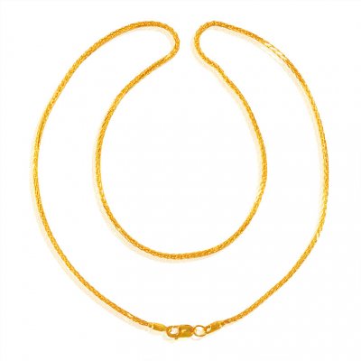 22K Gold fancy chain ( Plain Gold Chains )