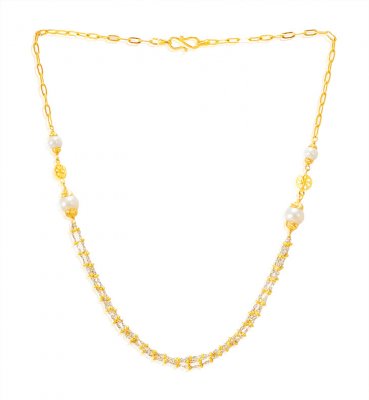 22kt Gold Fancy Necklace Chain ( 22Kt Gold Fancy Chains )