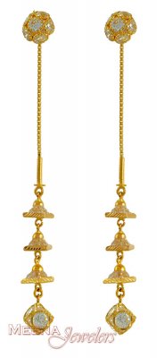 22Kt Gold Long Earrings ( Long Earrings )