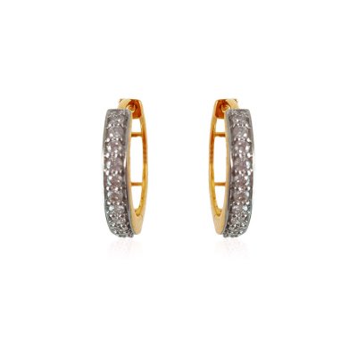 18Karat Gold Diamond Earrings ( Diamond Earrings )