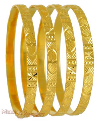 22Kt Gold Bangles ( Set of Bangles )