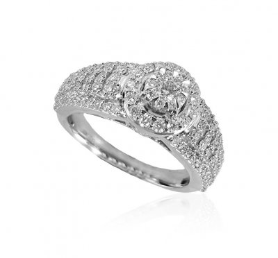 18kt Gold Diamond Ladies Ring  ( Diamond Rings )