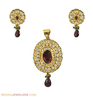 Indian Kundan Pendant Set ( Antique Pendant Sets )