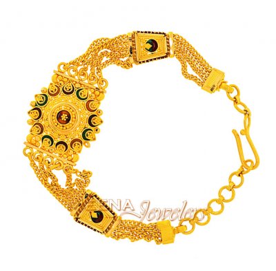 22Kt Gold Filigree Work Bracelet ( Ladies Bracelets )