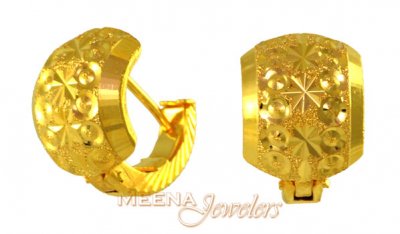 22Kt Gold Clip On Earrings ( Clip On Earrings )