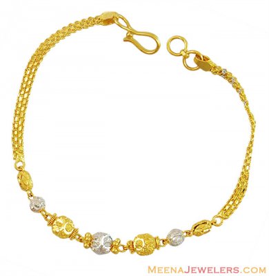 22K Gold Fancy Bracelet ( Ladies Bracelets )