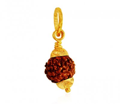 22k Rudraksha Pendant ( Ganesh, Laxmi and other God Pendants )