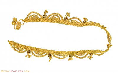 22K Gold Anklet (1 Pc) ( Gold Anklets )