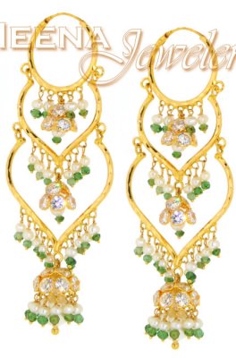 22Kt Gold Exquisite Earrings ( Exquisite Earrings )