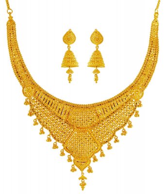 22 Karat Gold Necklace Set ( 22 Kt Gold Sets )