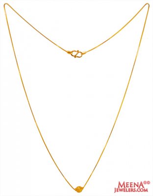 22K Gold Ball Chain  ( 22Kt Gold Fancy Chains )