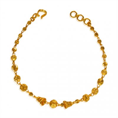 22Kt Gold Balls Ladies Bracelet ( Ladies Bracelets )