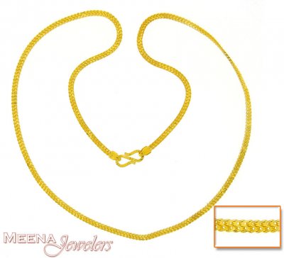 22Kt Gold Chain (22 Inch) ( Plain Gold Chains )