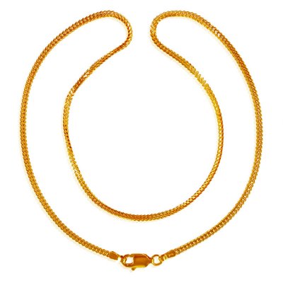 22kt Gold Box Chain (16inch) ( Plain Gold Chains )