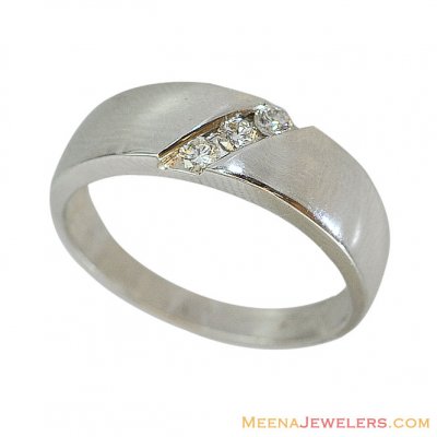 Fancy 18K Mens Diamond Band ( Diamond Rings )