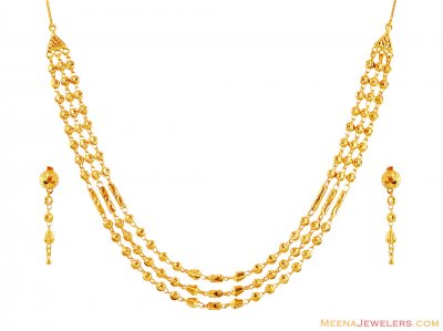 22k Gold Layered Set ( 22 Kt Gold Sets )