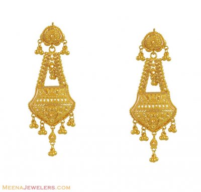 22k Gold Long Earrings ( Long Earrings )