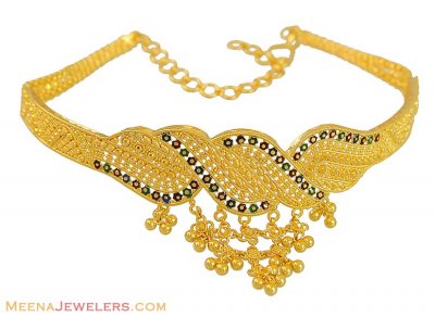 Gold Meenakari Armlet (Baju Bandh) ( Gold Armlet (Baju Bandh) )