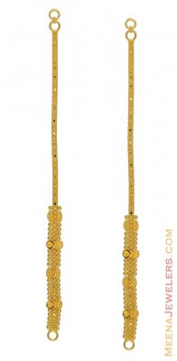 22kt KanSahar ( Ear Chain) ( Gold Ear Chains )