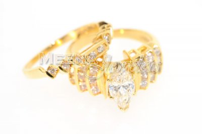 18Kt Yellow Gold Diamond Ring ( Diamond Rings )