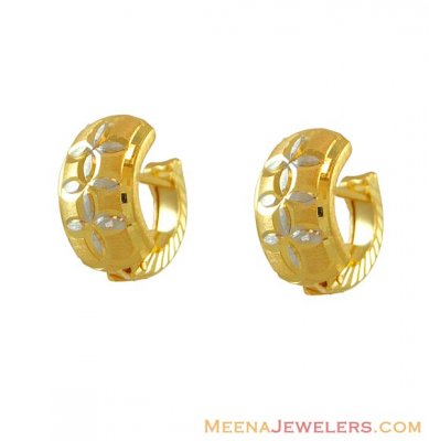 22k Rhodium Finish Clip On ( Clip On Earrings )