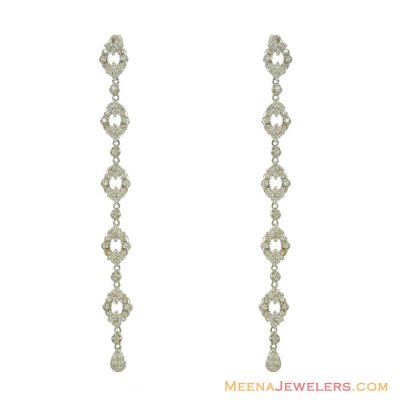 White Gold Signity Earrings ( Exquisite Earrings )