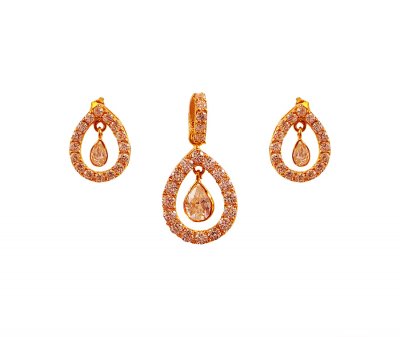 Sophisticated Fancy Pendant Set 22K ( Fancy Pendant Set )