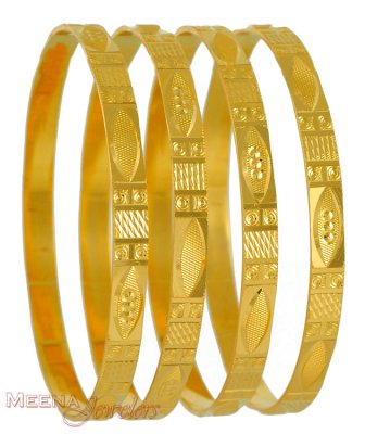 22Kt Gold Bangles ( Set of Bangles )