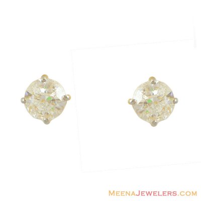 Single Stone Earring (22k) ( Signity Earrings )