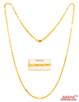 22Kt Gold Rope Chain  ( Men`s Gold Chains )