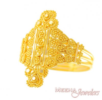 22Kt Gold Indian Ring ( Ladies Gold Ring )