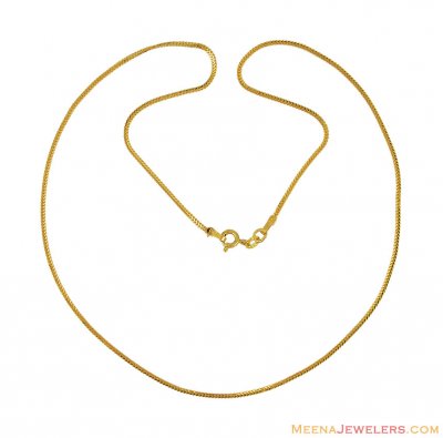 22k Gold Indian Chain ( Plain Gold Chains )