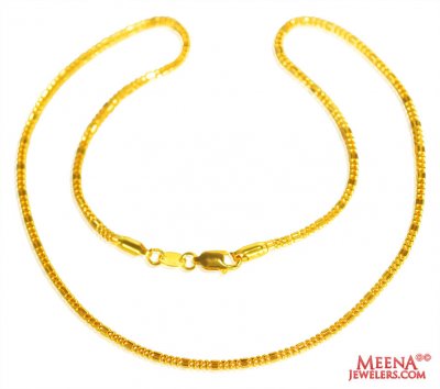 22 kt Gold Chain  ( Plain Gold Chains )