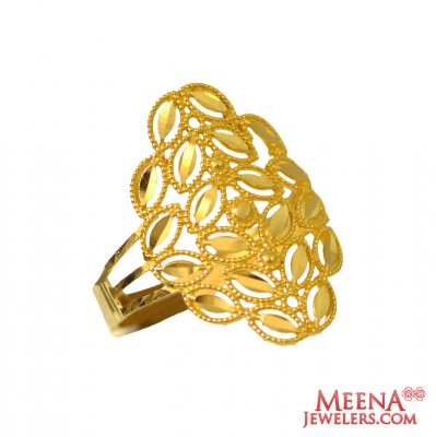 22kt Fancy Gold Ring ( Ladies Gold Ring )