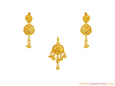 Beautiful Gold Pendant Set ( Gold Pendant Sets )