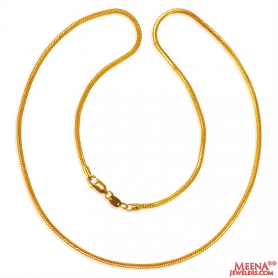 22k Gold Wheat  Chain ( Plain Gold Chains )