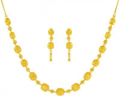 22Kt Gold Necklace Set ( 22 Kt Gold Sets )