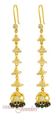 22Kt Hook Earrings ( Long Earrings )