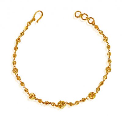 22 Karat Gold Balls Bracelet ( Ladies Bracelets )