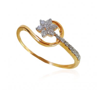 18k Yellow Gold Diamond Ring ( Diamond Rings )