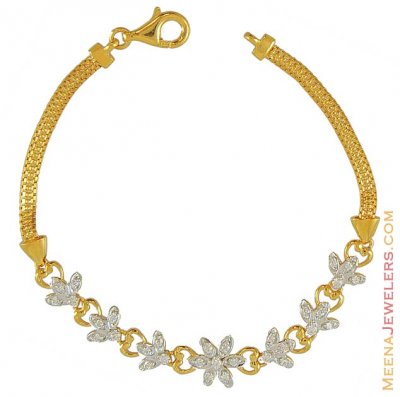 22k Flower Shaped Signity Bracelet ( Ladies Bracelets )