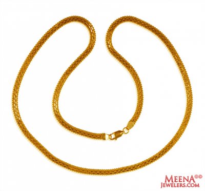 22kt Gold Fancy Flat Chain  ( Plain Gold Chains )