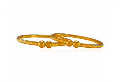 22Kt Gold Baby Bangle (2 Pcs) ( Baby Bangles )