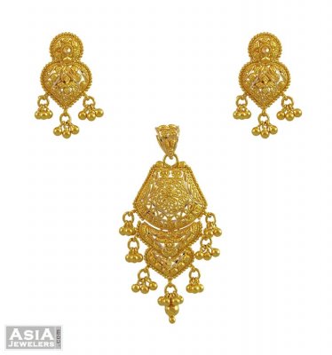 22k Yellow Gold Pendant Set ( Gold Pendant Sets )