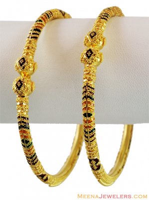 Meenakari (Pair)Exclusive Kadas 22K ( Kadas )