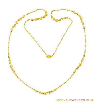 22k Designer Gold Chain ( 22Kt Gold Fancy Chains )