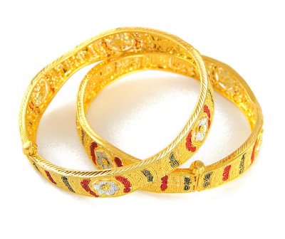 22Kt Gold Three tone Kadas ( Kadas )