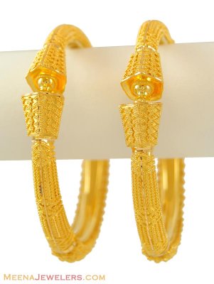 22k Gold Designer Kada (set of 2) ( Kadas )